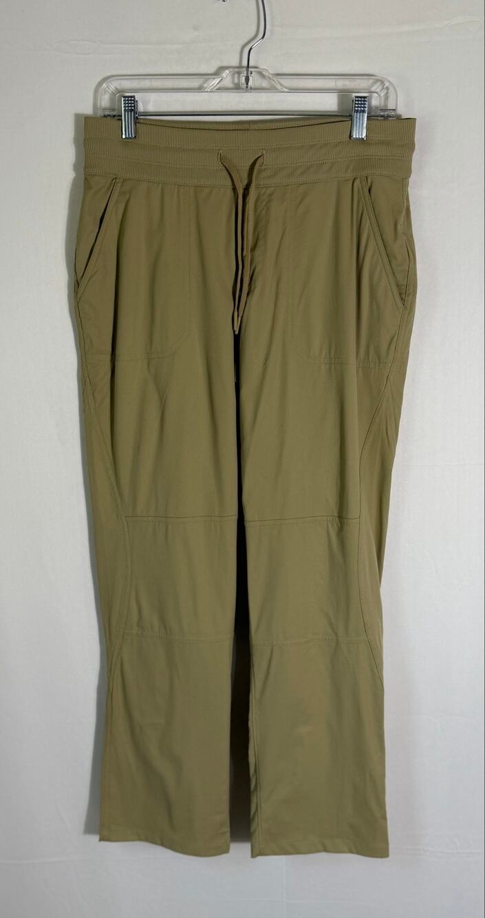 The North Face Women’s Hiking Trail Pants Khaki Stretch Nylon Pull On Drawstring